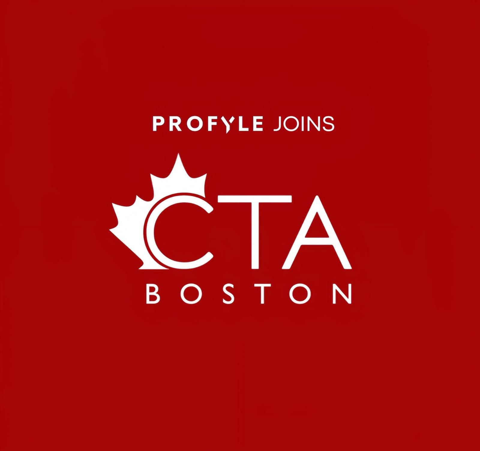 “Profyle joins CTA Boston” announcement visual
